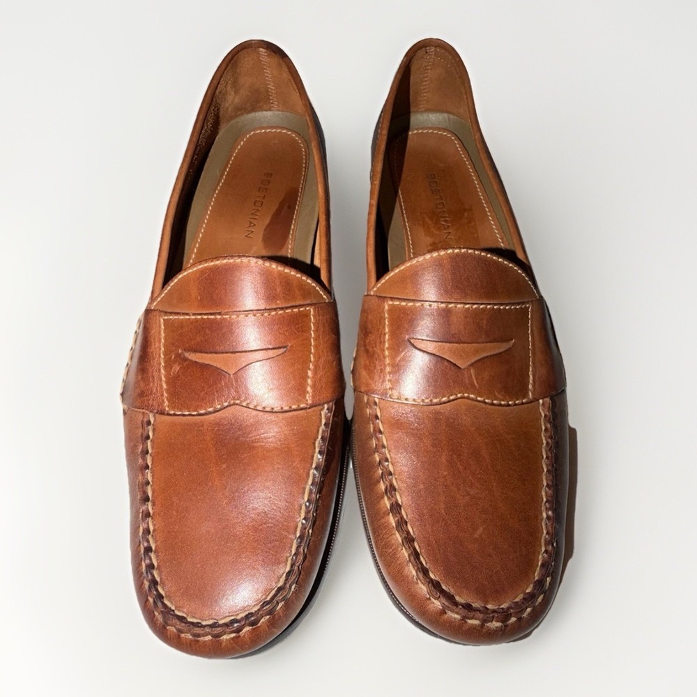 Bostonian All Leather Men's 11.5 M Brown Penny Loafers‎ Slip-On Made in Brazil